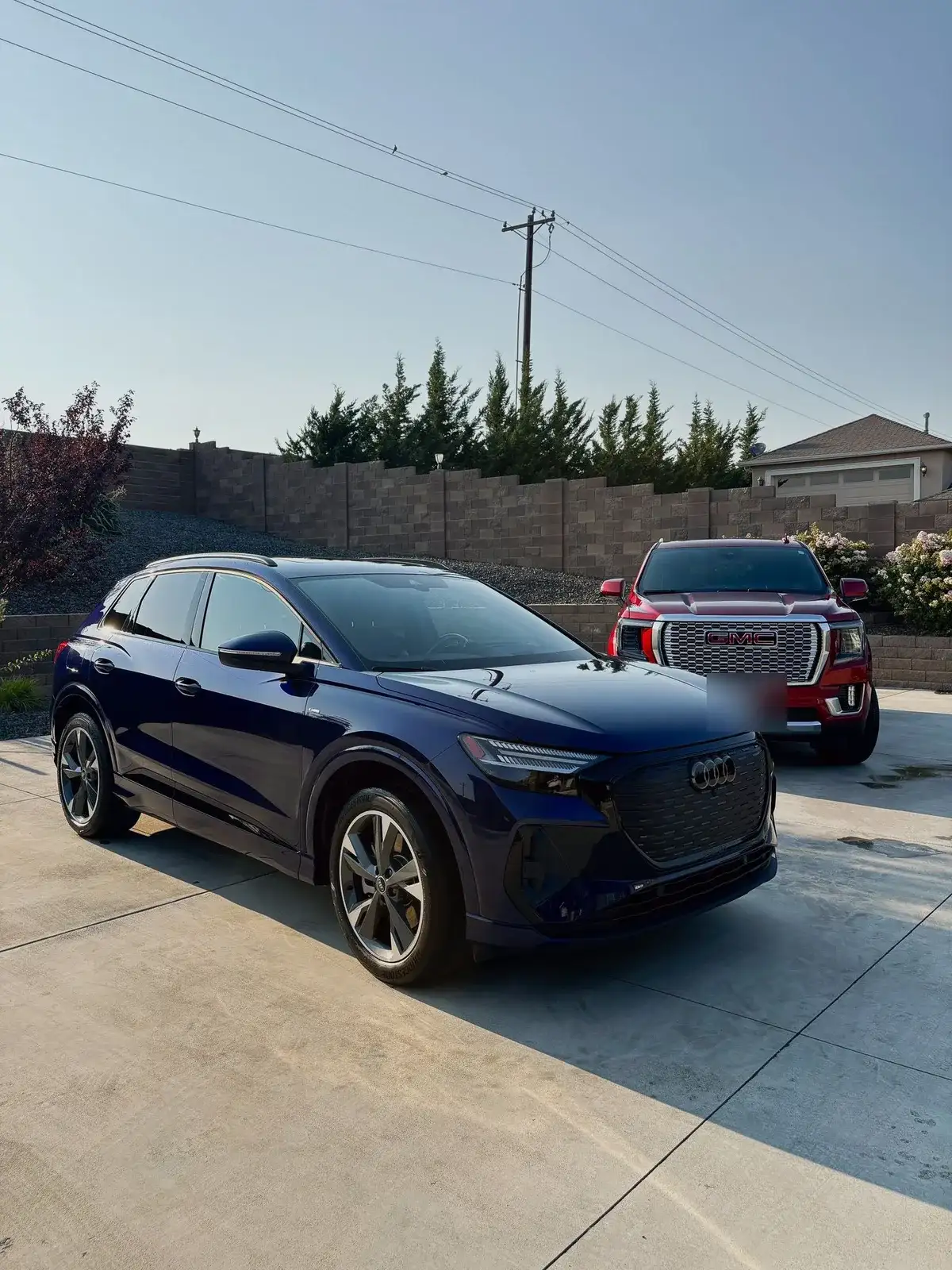 Dark blue Audi SUV after a Masterpiece Detail